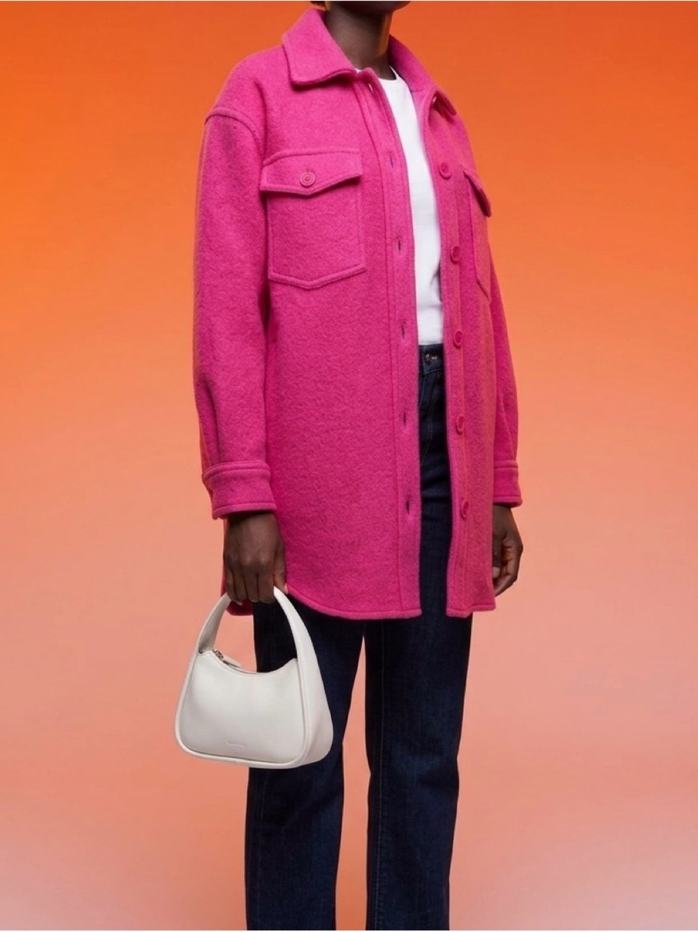 Wilfred Hot Pink Ganna Shirt Jacket